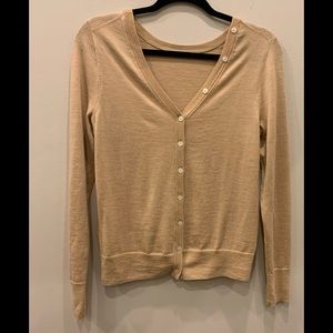 J Crew wool reversible cardigan sweater size s
